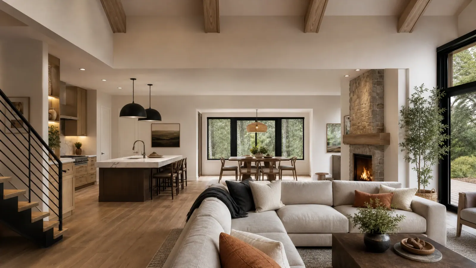 Connected living spaces in a Redmond whole-home remodel Connected living spaces in a Redmond whole-home remodel